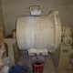 Edward & Jones 2 ft diameter x 2 ft long porcelain lined Ball Mill complete with"A" frame supports and 2 HP direct gearbox drive.